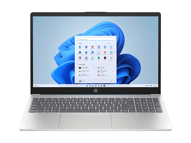 esy-0199251626937-1 Portátil - HP 15-fd1020ns, 15,6" Full HD, Intel® Core™ Ultra 7 155H, 32 GB RAM, 1 TB SSD, Intel® Arc Graphics, Windows 11 Home, Azul lunar