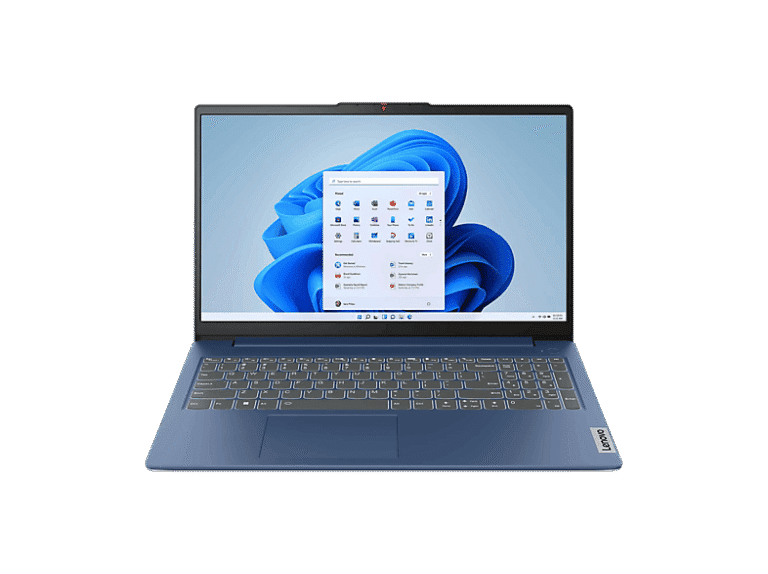 Portátil - Lenovo IdeaPad Slim 3 15AMN8, 15.6" Full-HD, AMD Ryzen™ 5 7520U, 16GB RAM, 512GB SSD, Radeon™ 610M, Sin sistema operativo, Azul