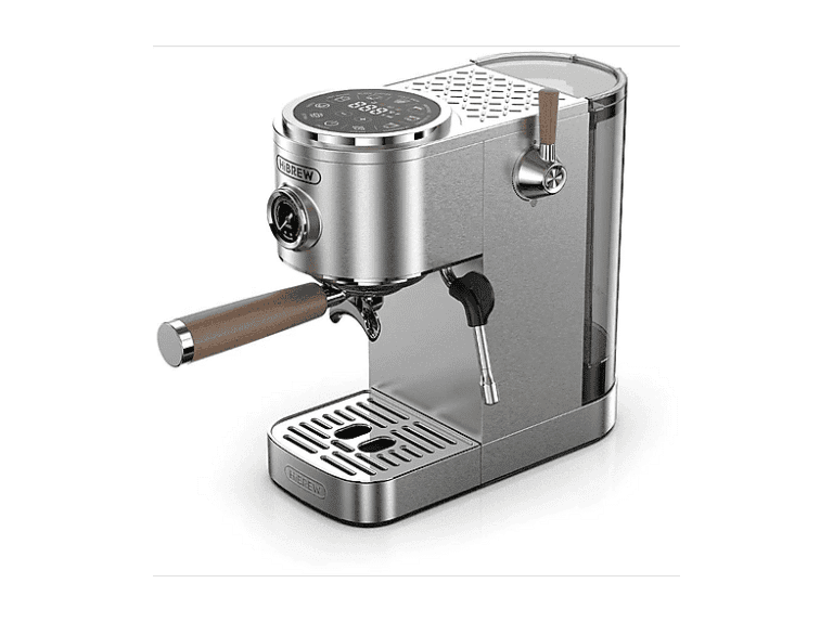 Cafetera espresso manual - Hibrew H13, 20 bar, 2100 W, plata