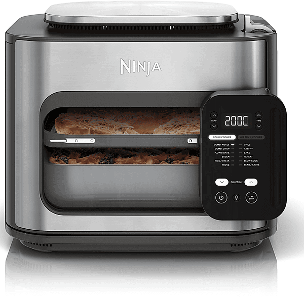 Freidora de aire - Ninja SFP700EU, 1780 W, 12,5 l, Negro, Acero inoxidable