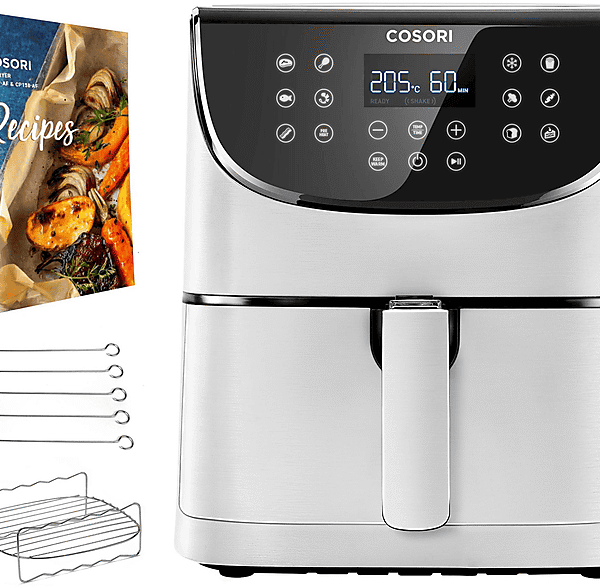 Freidora de aire - Cosori Premium Chef, 1700 W, 5,5 l, Blanco