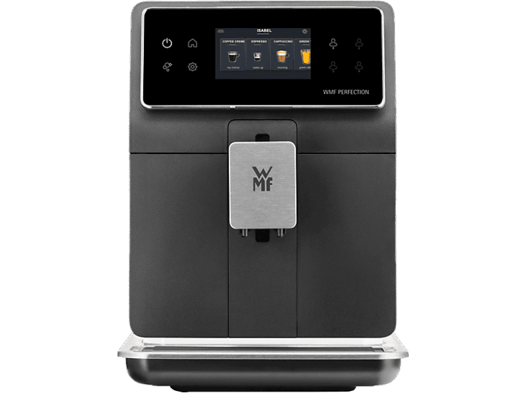 Cafetera superautomática - WMF CP850D15 Perfection 840L, 15 bar, 1550 W, 2 Tazas, Pantalla TFT 3.5", Inox/Negro