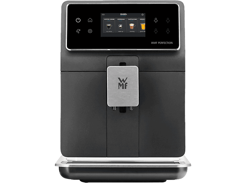 Cafetera superautomática - WMF CP850D15 Perfection 840L, 15 bar, 1550 W, 2 Tazas, Pantalla TFT 3.5", Inox/Negro