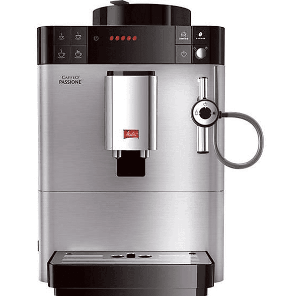 Cafetera express - Melitta Caffeo Passione, 15 bar, 1400 W, 2 tazas, Plata