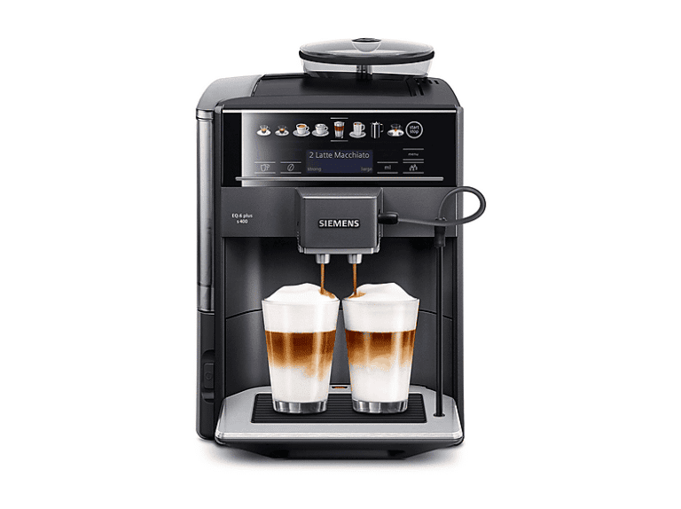 Máquina espresso - Siemens EQ.6 TE654319RW, 15 bar, 1500 W, 2 tazas, Negro