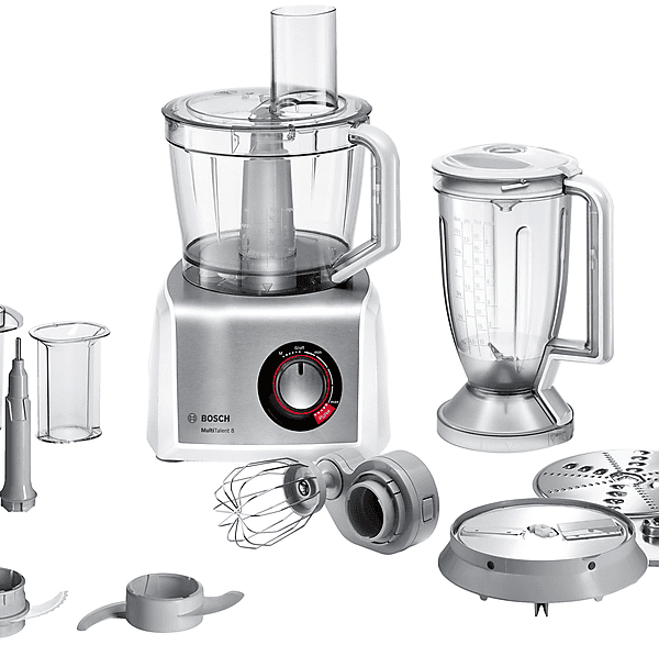 Robot de cocina - Bosch MC812S814, 1250 W, 3,9 l, Inox