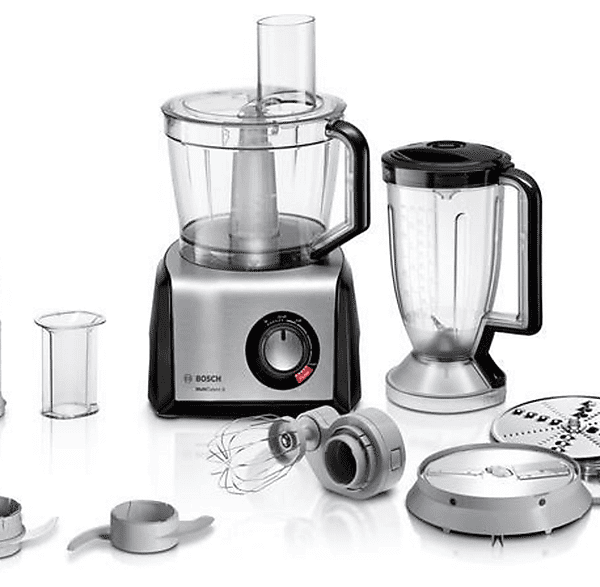 Robot de cocina - Bosch MC812M814, 1250 W, 3,9 l, Inox