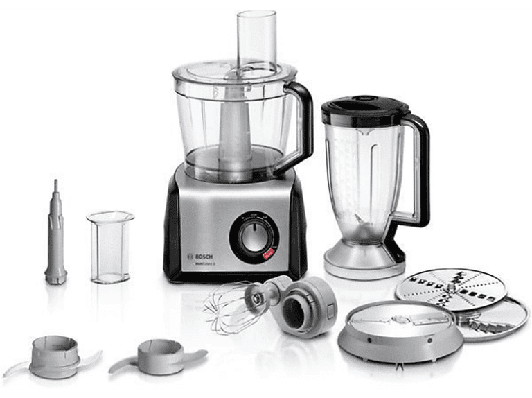 Robot de cocina - Bosch MC812M814, 1250 W, 3,9 l, Inox