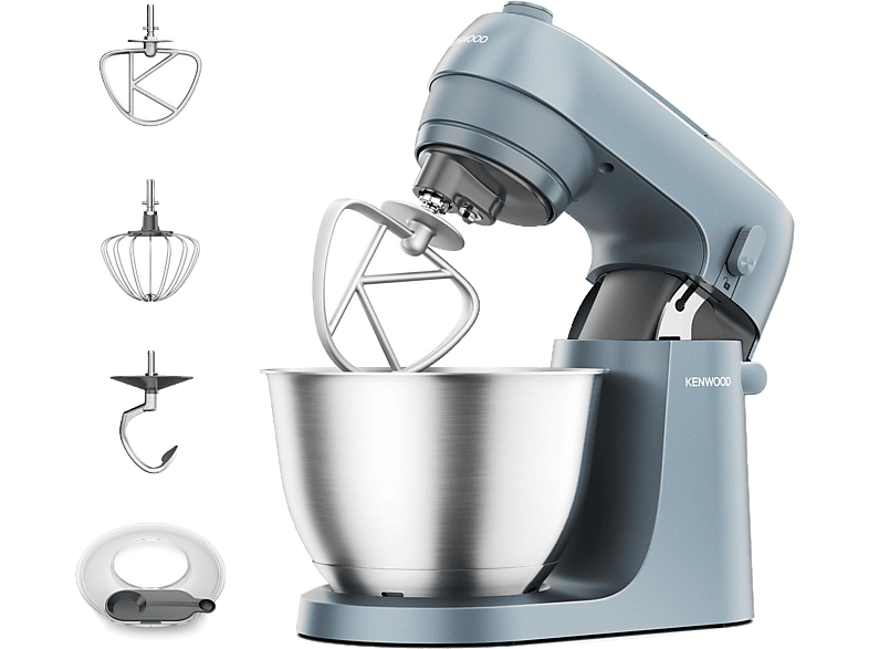 esy-5011423008363-1 Robot de cocina - Kenwood, Amasador de repostería Kenwood Go KZM35.000GY, 800 W, 4 l, 6 velocidades + Función Pulse, Azul Tormenta