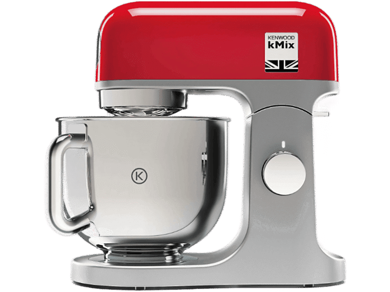 Robot de cocina - Kenwood kMix KMX750RD, Amasadora de repostería, 1000 W Bol de 5 l, 6 Velocidades, Rojo