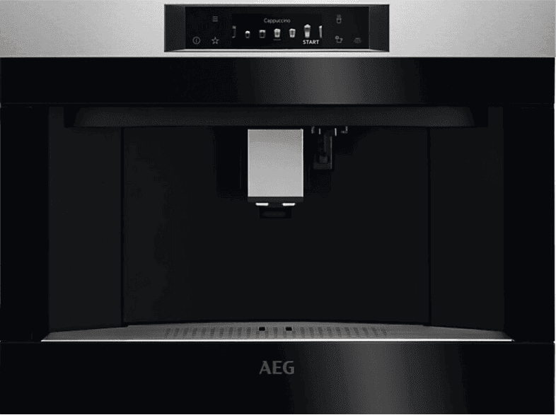 Máquina espresso - AEG KKA894500M, 1350 W, 2 tazas, Negro, Acero inoxidable