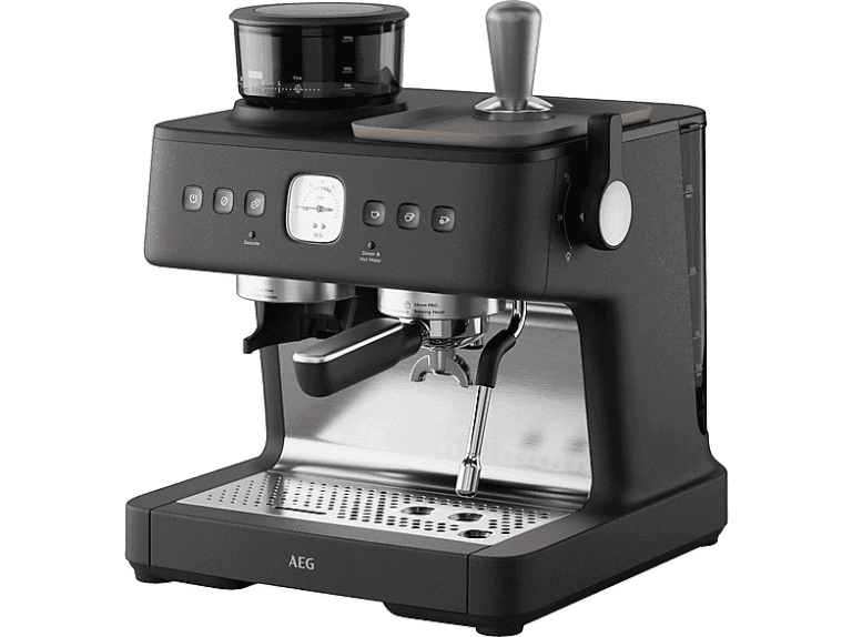 Máquina espresso - AEG EC8-1-8BP, 20 bar, 2200 W, 2 tazas, Negro