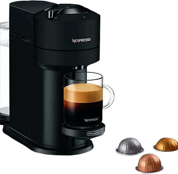 Cafetera de cápsulas - Delonghi ENV120.BM VERTUO NEXT NEGRO, 15 bar, 1500 W