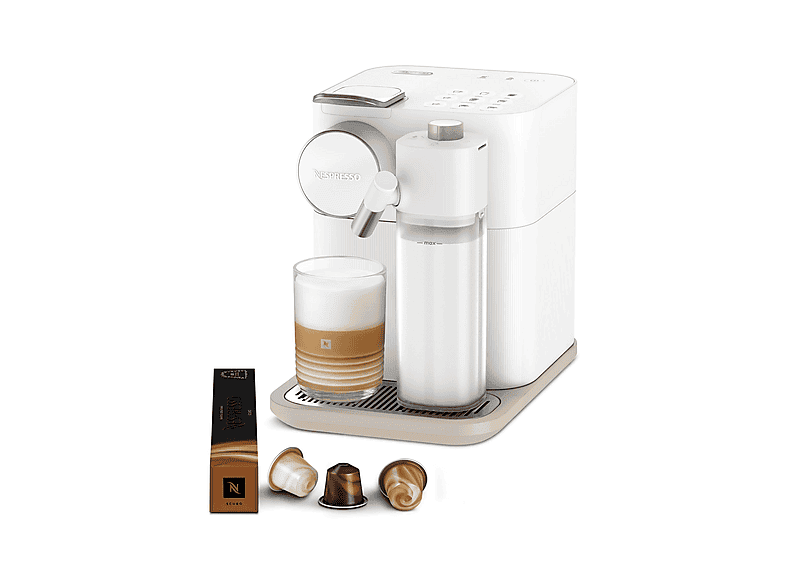 Cafetera de cápsulas - Delonghi EN640.W - GRAN LATTISSIMA OR, 19 bar, 500 ml, 1400 W, Blanco