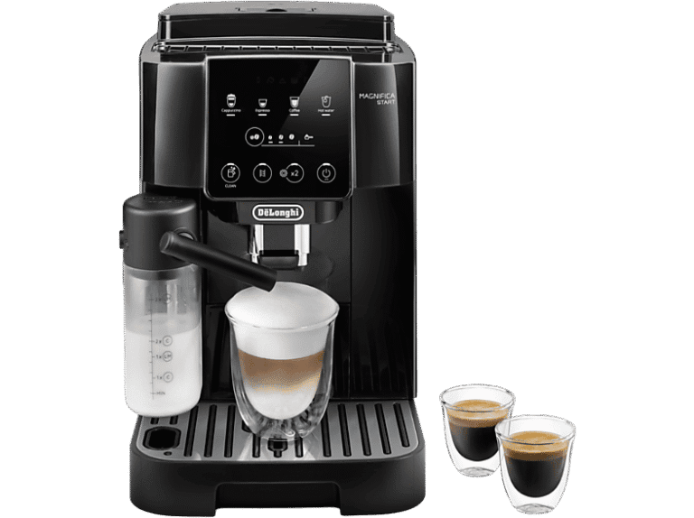 Cafetera automática - Delonghi ECAM 220.60.B, 15 bar, 1450 W, 0,5 l, 2 tazas, Negro