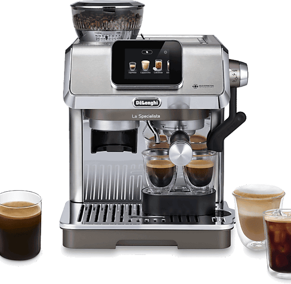 Cafetera express - De Longhi, De'Longhi La Specialista Touch EC9455.M, 1450W, 15 bar, 1.7 L, Molinillo integrado, Táctil, 4 Niveles de temperatura