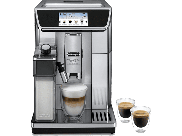 Cafetera superautomática - De Longhi, De'Longhi PrimaDonna Elite Experience ECAM650.85.MS, 1450 W, 19 bar, Molinillo integrado, Sistema Thermoblock