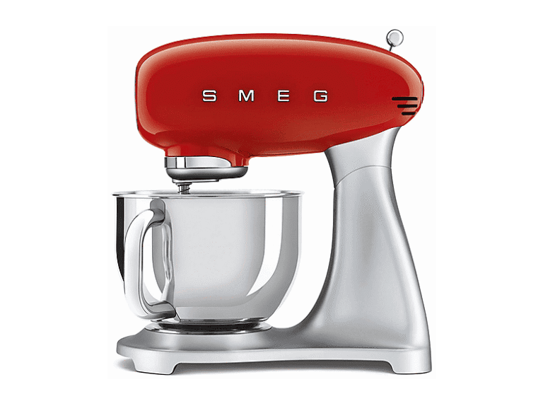 Robot amasador - Smeg SMF02RDEU ROJO, 800 W, 4,8 l