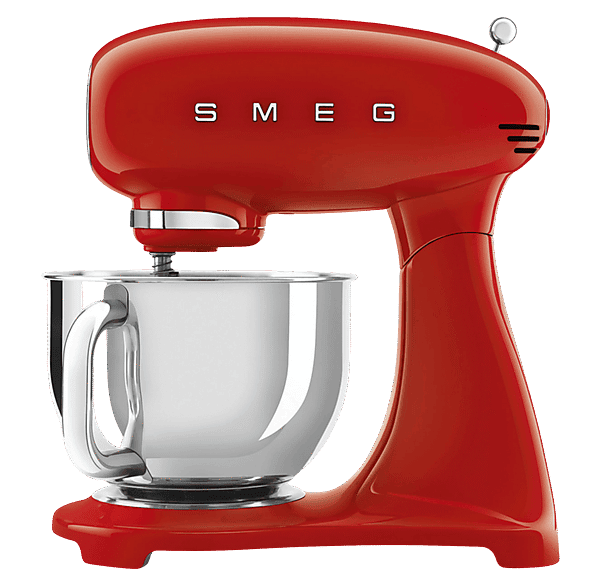 Robot amasador - Smeg SMF03RDEU ROJO, 800 W, 4,8 l