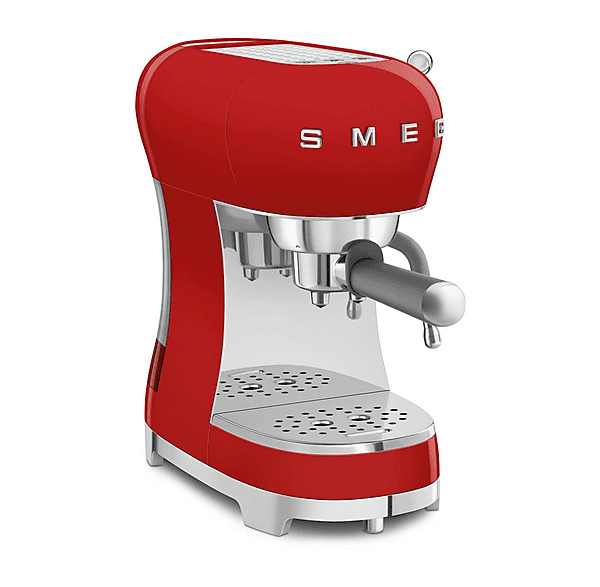Cafetera express - Smeg ECF02RDEU ROJO, 15 bar, 1350 W, 2 tazas