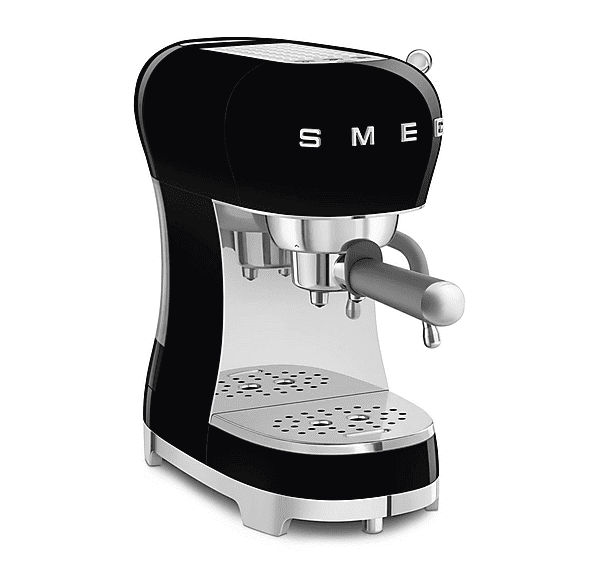 Cafetera express - Smeg ECF02BLEU NEGRO, 15 bar, 1350 W, 2 tazas