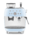 Cafetera express - Smeg EGF03PBEU AZUL, 15 bar, 1650 W, 2 tazas