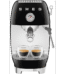 Cafetera espresso - Smeg ECF03BLEU, 15 bar, 1650 W, Negro