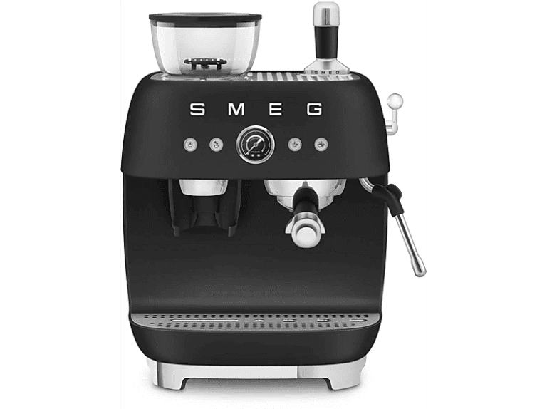Cafetera espresso manual - Smeg EGF03, 20 bar, 1650 W, 2 tazas, Negro mate