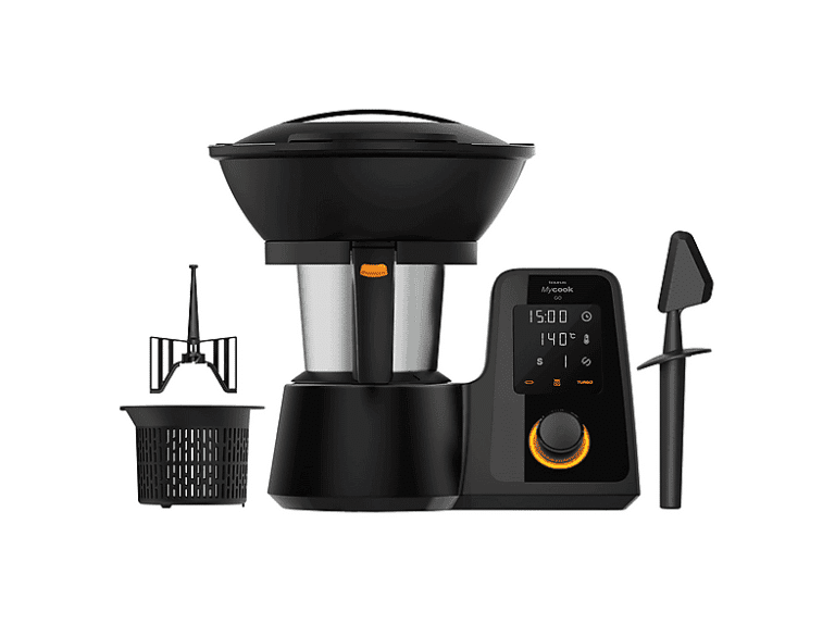 Robot de cocina - Taurus MYCOOK GO, 1600 W, 4,5 l, Negro