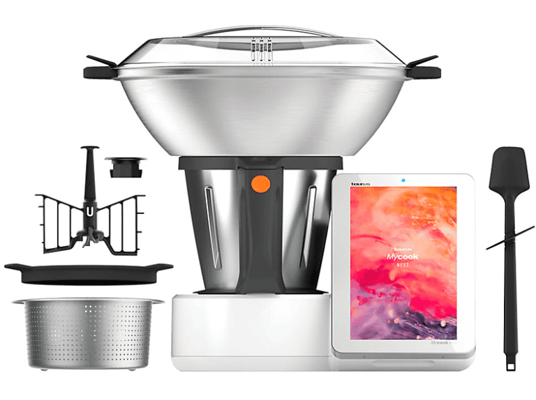 Robot de cocina - Taurus MYCOOK NEXT, 2000 W, 2,5 l, Blanco