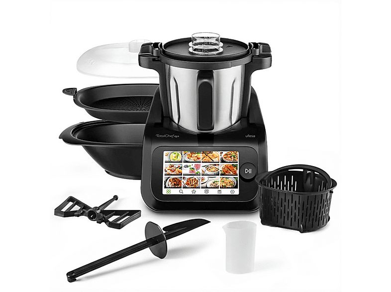 esy-8422160062070-1 Robot de cocina - Ufesa RK6, 1200 W, Blanco y Negro