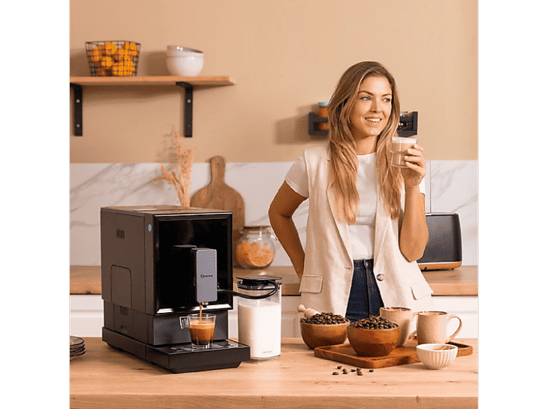 Cafetera superautomática - Cecotec Cremmaet Latte, 19 bar, 1470 W, 1 tazas, Negro