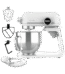 Amasadora - Cecotec Twist&Fusion 4500 Luxury White, 800 W, Blanco