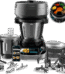 Robot de cocina - Cecotec Mambo CooKing Total Gourmet, 2200W, 4.5 l, 45 Funciones, 1000 recetas, Dispensador, Panel táctil, Autolimpieza, Wi-Fi, Inox