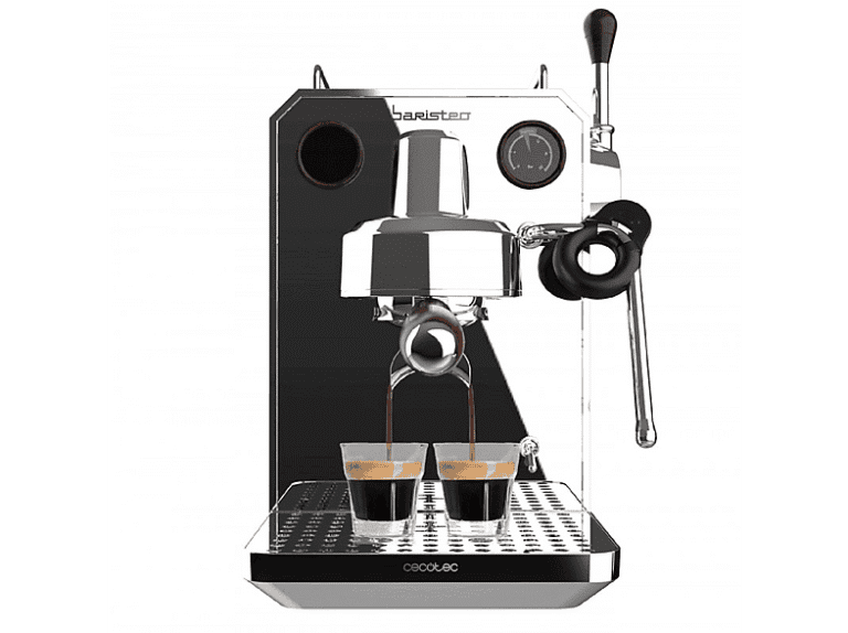 Cafetera express - Cecotec A01_EU01_100127-BARISTEO INTIMA, 15 bar, 1550 W, 0 ml, 2 tazas, Multicolor