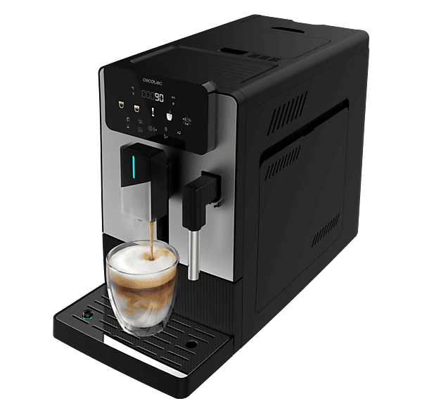 Cafetera superautomática - Cecotec Cremmaet Steam, 19 bar, 1300W, Depósito 1.1L, Molinillo cónico, Plug&Play, Vaporizador, Depósito café 150g, Negro