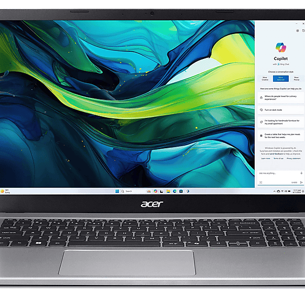 Portátil - Acer Aspire Go 15 AG15-42P, 15,6 " Full-HD, AMD Ryzen 5 7430U, 16 GB RAM, 512 GB SSD, Radeon™ Onboard Graphics, Windows 11 Home, Plata