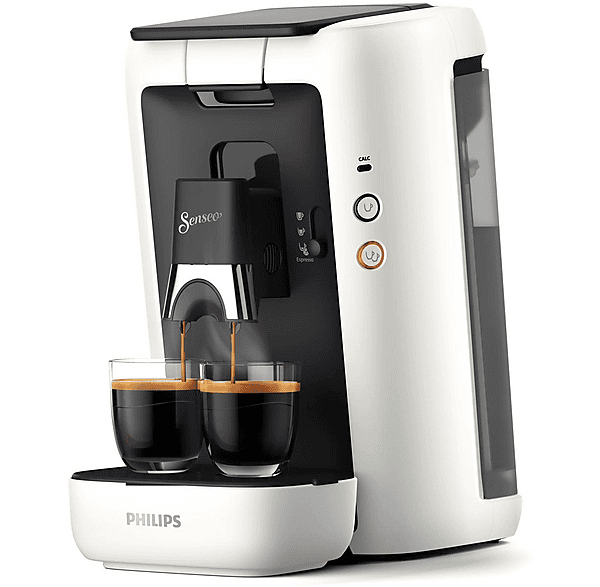 Cafetera de cápsulas - Philips CSA260/10, 1 bar, 1450 W, Blanco
