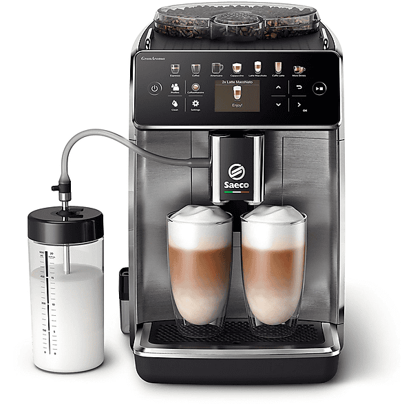 Cafetera Express - Saeco GranAroma, 15 bar, 1500 W, 0,6 l, 2 tazas, Negro