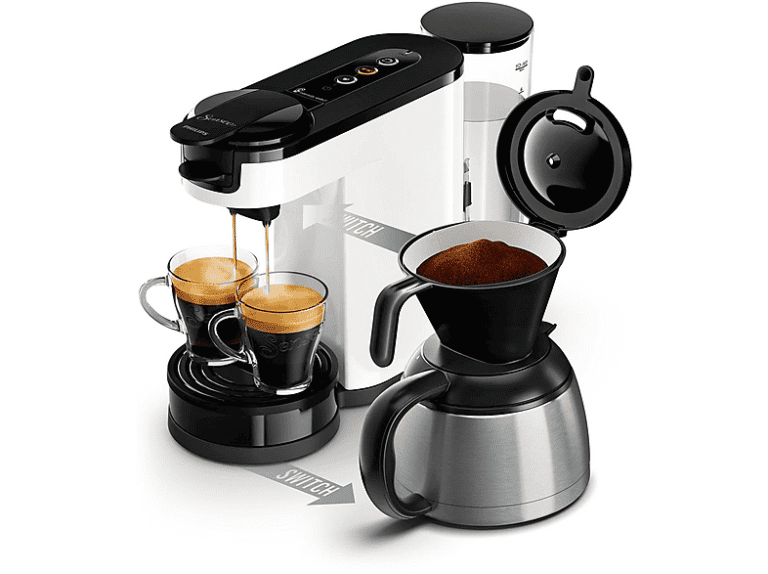 Cafetera combinada - Philips HD6592/04, 1450 W, Negro