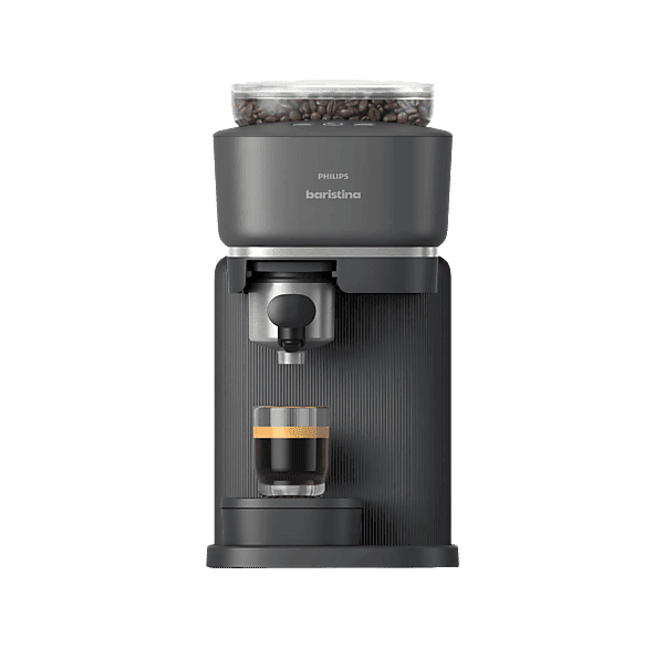 Cafetera express - Philips Baristina BAR300/60, Molinillo cerámico, 16 bares, Café en grano, 4 programas, 1550 W, 1,2L, 30s, IA, 72 dB, 3 años, Negro