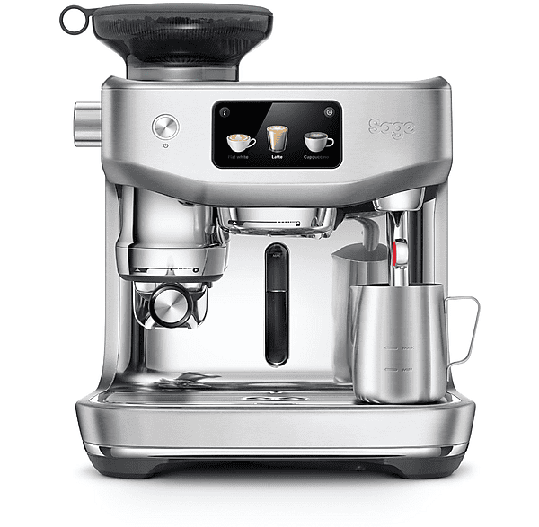 Cafetera express - Sage ORACLE JET INOX, 15 bar, 1600 W, 0,48 l, 2 tazas, Acero inoxidable cepillado
